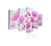 Tableau Purple Flowers-Taille L 200 x H 100 cm