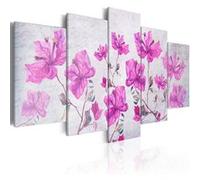 Tableau Purple Flowers-Taille L 200 x H 100 cm