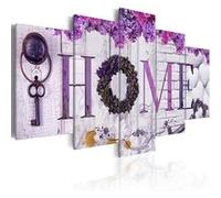 Tableau Purple House-Taille L 200 x H 100 cm Imprimé G