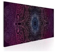 Tableau Purple Mandala-Taille L 135 x H 45 cm Imprimé G
