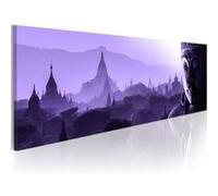 Tableau Purple Zen-Taille L 150 x H 50 cm