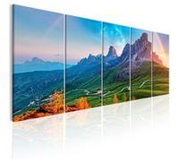 Tableau Rainbow in the Alps I-Taille L 200 x H 80 cm Imprimé G