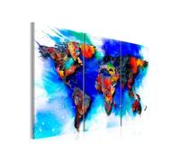 Tableau Rainbow map-Taille L 120 x H 80 cm