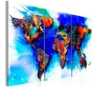 Tableau Rainbow map-Taille L 60 x H 40 cm