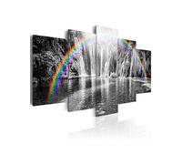 Tableau Rainbow on grays-Taille L 200 x H 100 cm