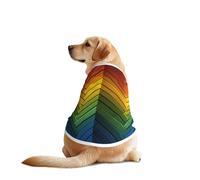 Tableau rectangulaire de blocage des couleurs - T-shirts pour chiens de grande et moyenne taille - Chemises confortables pour chiens, parfaites pour un usage quotidien