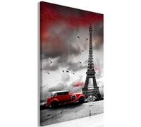 Tableau Imprimé "Red Car in Paris" 40 x 60 cm