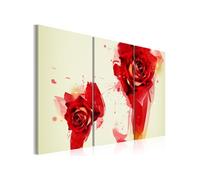 Tableau Regard sur la rose-Taille L 60 x H 40 cm