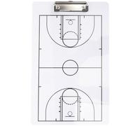 Tableau Réutilisable de Basket-ball pour Entraîneur, PVC Blanc | Guidage Pédagogique, Communication D’équipe, Planification Stratégique, Usage Match et Entraînement, Format Concours