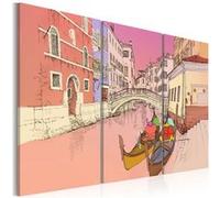 Tableau Romantic gondolas-Taille L 120 x H 80 cm