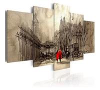 Tableau Romantic Stroll-Taille L 100 x H 50 cm Imprimé G