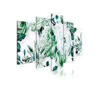 Tableau - Rose Composition (5 Parts) Wide Green - 100x50 (8341)
