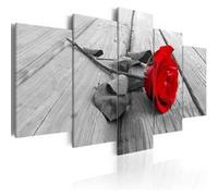 Tableau Rose sur bois-Taille L 200 x H 100 cm Imprimé G