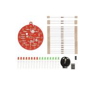 Tableau Rouge Arbre de NoëL NE555 LumièRes Clignotantes Circuit Suspendu Amusant DIY Kit de Production ÉLectronique Module Portable, Kit A