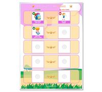 Tableau Routine des Objectifs Rose - 24 pictogrammes - Surprise incluse