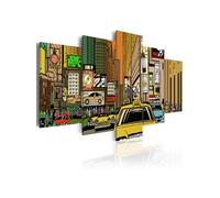 Tableau Rues de New York dans la B. D.-Taille L 200 x H 100 cm