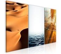 Tableau - Sand and Water (3 Parts) - 120x60 Artgeist (8422)
