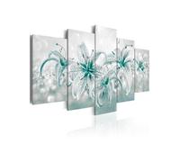 Tableau Sapphire Lilies-Taille L 200 x H 100 cm