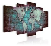 Tableau Sapphire Map-Taille L 200 x H 100 cm Imprimé G