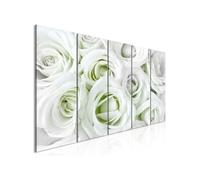 Tableau - Satin Rose (5 Parts) Narrow Green - 225x90 Artgeist (8470) Rose