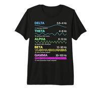 Tableau Scientifique des états mentaux des Ondes cérébrales T-Shirt Haut de Gamme