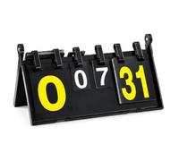Tableau Score Manuel Pliable, Jaune/, 0-31 Manches, 0-7 | Support table indépendant, Compteur points pliable, Épreuve d'athlétisme, Pr entraîneurs sportifs