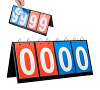 Tableau Scoreboard à 4 Chiffresm, Tableau de Bord Portatif Sports, Flip Tableau de Score, Tableau Sports Flip D'affichage Bord, Tableau de Bord Sportif, pour Le Basket Ball, Football, Baseball