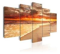 Tableau Sea: Beautiful Sunset-Taille L 100 x H 50 cm Imprimé G