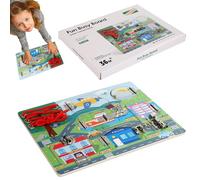 Tableau Sensoriel, Jouets d'apprentissage Serrures Motricité Fine, Planche d'Éveil Scientifique Jouets de Voyage , Cadeau Filles Garçons Voyage Voiture Maison Salle de Jeu Anniversaire Noël