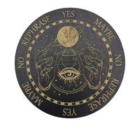 Tableau Sept Étoiles - De Divination Pendule En Bois De 15 Cm | Outil De Radiesthésie À Énergie Ronde Conception De Symboles Métaphysiques | Décor De Méditation Spirituelle | Utilisation Des