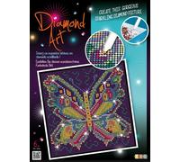 Tableau Sequin Art Strass Et Diamants Papillon