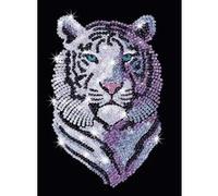 Tableau sequin art tigre des neiges - sequin art G