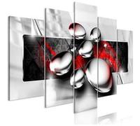 Tableau Shiny Stones (5 Parts) Wide Red-Taille L 100 x H 50 cm Imprimé G
