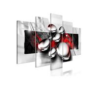 Tableau Shiny Stones (5 Parts) Wide Red-Taille L 200 x H 100 cm Imprimé G