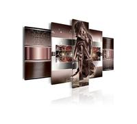 Tableau Sleeping Buddha in reds-Taille L 200 x H 100 cm Imprimé