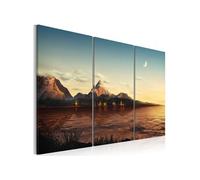 Tableau Soirée chaude dans les montagnes-Taille L 120 x H 80 cm