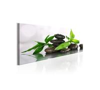 Tableau SPA: Bamboo and Stones-Taille L 150 x H 50 cm