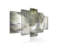 Tableau Sparkling Dandelions (5 Parts) Green Wide-Taille L 200 x H 100 cm