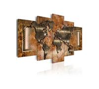 Tableau Steel Map-Taille L 200 x H 100 cm