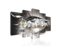 Tableau Steel orchids-Taille L 100 x H 50 cm