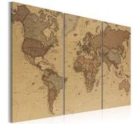 Tableau Stylish World Map-Taille L 90 x H 60 cm Imprimé