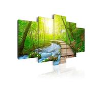 Tableau Sunny Forest-Taille L 100 x H 50 cm