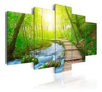 Tableau Sunny Forest-Taille L 100 x H 50 cm