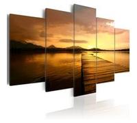 Tableau Sunset Island-Taille L 100 x H 50 cm Imprimé G