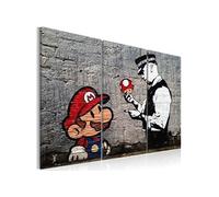 Tableau Imprimé "Super Mario Mushroom Cop - Banksy" 80 x 120 cm Imprimé G