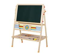 Tableau sur pied 3 en 1 pour enfant - Tableau à craie - Tableau magnétique - Accessoires - Chevalet multifonction