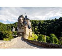 Tableau sur toile 120 x 80 cm : château d'Eltz, château médiéval en Allemagne, Rhénanie-Palatinat, région de Moselle.Beau château ancien célèbre (242147474)