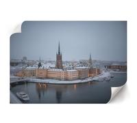 Tableau sur Toile 42x29,7 cm | Format A3 | Panorama hivernal