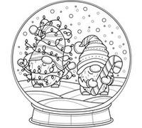 Tableau sur toile à colorier lutins 30x30 cm CEANOTHE Décoration Murale Art Décoratif Muraux Peinture Imprimée en HD Salon Chambre Bureau Fabriqué en France Blanc G