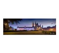 Ceanothe Tableau sur toile Abbaye aux hommes de Caen 30x97 cm Décoration Murale Art Décoratif Muraux Peinture Imprimée en HD Salon Chambre Bureau Bois de Forêt FSC Fabriqué en France